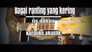 Bagai ranting yang kering  Iis dahlia karaoke gitar akustiklirik [upl. by Goode]