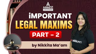 Important Legal Maxims For Law Entrance Exams  CLAT  AILET  DU LLB  SLAT LAW EXAM  MH CET LAW [upl. by Marna]