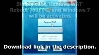 RemoveWAT 226  Windows 7 Activator Removes Windows Genuine [upl. by Hotchkiss]