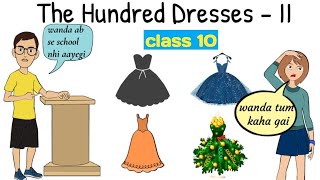 the hundred dresses 2 class 10 in hindi  class 10 english chapter 6 the hundred dresses part 2 mcq [upl. by Jehoash726]