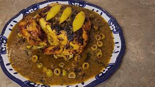 Poulet aux olives et citrons confitsOlives lemon confit chicken  Recette marocaineMorrocan recipe [upl. by Kym]