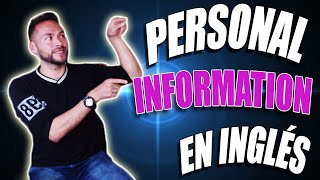 🔴 Cómo dar mi INFORMACIÓN PERSONAL en inglés PRESENTE SIMPLE [upl. by Nobel]