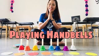 Handbells TutorialKindergartenMusic Class [upl. by Ahsetal]