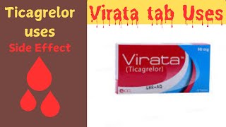 VIrata tab Uses  Ticagrelor Uses in hindiurdu [upl. by Rekrap364]