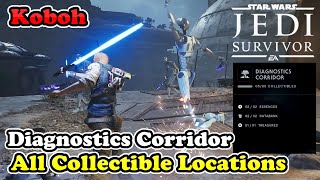 Diagnostics Corridor All Collectible Locations Star Wars Jedi Survivor Koboh Collectible Guide [upl. by Leopoldeen516]