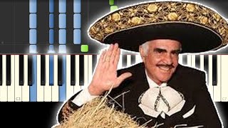 A Mi Manera  Vicente Fernández  Piano Tutorial [upl. by Alleunam192]