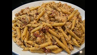 Creamy Sun Dried Tomato Pasta with Chicken Recipe [upl. by Seto]