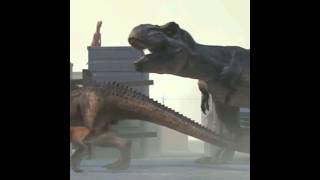 TRex vs Allosaurus vs Atrociraptor Edit viral fypviral fypシ゚ foryou jurassicworld [upl. by Ajax]