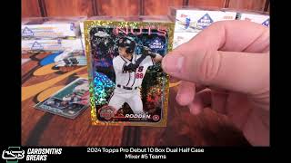 2024 Topps Pro Debut 10 Box Dual Half Case Mixer 5 [upl. by Mariele539]