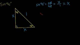 Sine Values from Special Triangles [upl. by Lilithe]