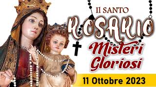 Santo Rosario di oggi 11 Ottobre 2023 alla Madonna del Santo rosario di Pompei [upl. by Aneem538]