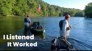 Wade fishing the Tippecanoe River for Smallmouth [upl. by Lilla]