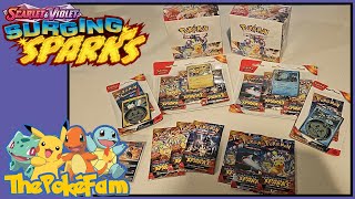 Surging Sparks Is Here  Opening Up Some Booster Blister Promo Packs  ThePokeFam [upl. by Rosamond]