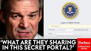 BREAKING NEWS Jim Jordan Claims Evidence Of Secret Portal Used By Govt Agencies To Track Citizens [upl. by Orpheus]