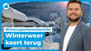 Wintersportweerbericht koud winterweer keert terug in de Alpen [upl. by Lydon]