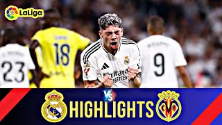 Real Madrid VS Villarreal  Highlights  Spain Laliga  6 October 2024 [upl. by Radnaxela]