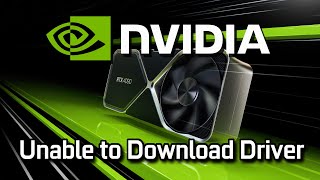 GeForce Unable to Download Recommended Driver FIX NEW 2024 [upl. by Lowe]