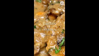 Chicken Marsala  Creamy Recipe shorts [upl. by Ahsinehs]