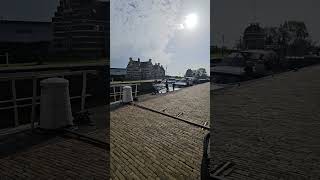 netherlands lemmer lock sluis 2024 watersport boat holiday travel [upl. by Anayia]