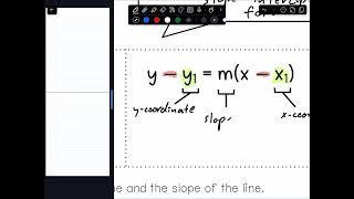 Point Slope Form Notes [upl. by Aramoiz]