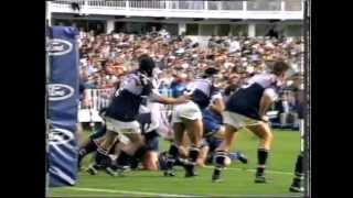 Taine Randall try vs Blues Semi Final [upl. by Ennagroeg994]