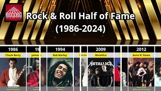 FULL LIST of musiciansbands inducted into the Rock amp Roll Hall of Fame 19862024 [upl. by Moises647]