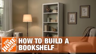 DIY Bookshelf – Simple Wood Projects  The Home Depot [upl. by Ollecram]