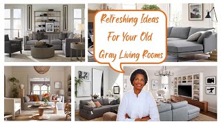 Refreshing Gray Living Rooms to Beautiful Modern And Transitional Styles and With Pops Of Color [upl. by Atselec]