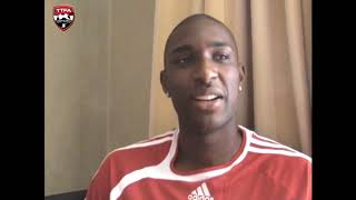 Interview with Jlloyd Samuel ahead of his international debut in 2009 [upl. by Ramaj]