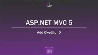 39Add Ckeditor 5 in ASPNET MVC 5  ASPNET MVC 5 Tutorial [upl. by Smalley]