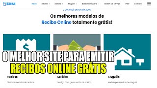 SITE PARA EMITIR RECIBO ONLINE  COMO EMITIR UM RECIBO  RECIBO SIMPLES  RECIBO ONLINE GRÁTIS [upl. by Luwana]