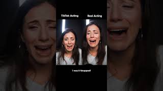 Overacting VS being truthful actingchallenge [upl. by Yrem]