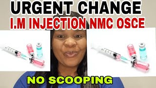 INTRAMUSCULAR INJECTION  URGENT CHANGES TO NMC OSCE EXAM [upl. by Barra84]