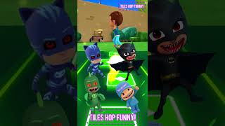 PJ Masks  CatBoy 🆚 Owlette X Dance Song Tiles Hop EDM Rush shorts [upl. by Kenwrick380]