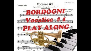 M Bordogni  Vocalise 1 Play along [upl. by Naehs]