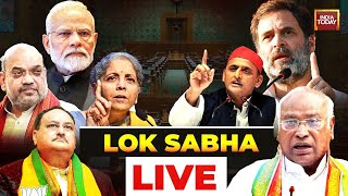 Lok Sabha LIVE  Parliament Session LIVE  Budget Session LIVE  India Today LIVE [upl. by Oluap]