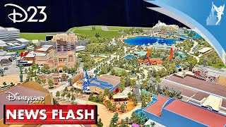 🗞 Disneyland Paris News Flash Disney Adventure World model at D23 Expo 2024 [upl. by Cecelia]