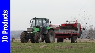 Deutz Fahr DX 431Mest strooienSpreading manureDoornspijkThe Netherlands2015Agriculture [upl. by Jessie]