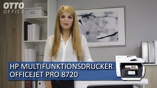 HP Multifunktionsdrucker Officejet Pro 8720 eAllinOne Produktvorstellung von OTTO Office [upl. by Laet]