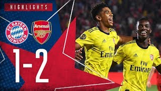 NKETIAH WITH THE WINNER  Bayern Munich 12 Arsenal  ICC 2019 extended highlights [upl. by Aicital]