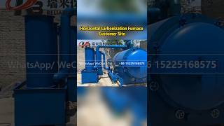 🔥🔥🔥Horizontal carbonization furnace live video coalcharcoalcarbonization ask for price❤❤ [upl. by Arekahs]