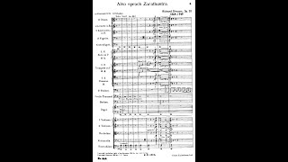 Richard Strauss  Also Sprach Zarathustra Audio  Full Score [upl. by Elsy72]