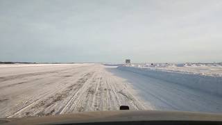 Yellowknife ice road [upl. by Yrebmik]