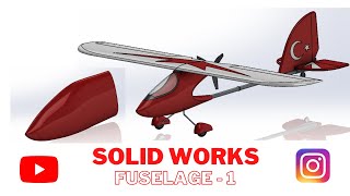 RC AIRPLANE  FUSELAGE 1  SOLIDWORKS [upl. by Rodrick]