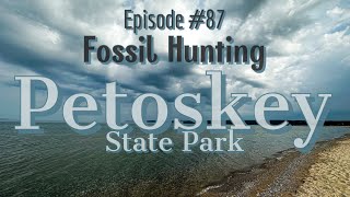 Finding Fossils Adventure at Petoskey State Park It Rained Again [upl. by Anerom]