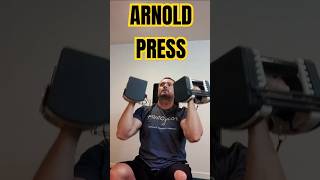 Standard Dumbbell Exercises at Home  Arnold Press arnoldpress shoulderworkout [upl. by Leeanne]