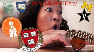 I APPLIED TO 10 COLLEGES COLLEGE REACTIONS VIDEO 2018 [upl. by Zetra]