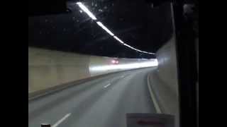 Norway tunnels Norweskie tunele z Moss Lufthavn Rygge Rygge ekspressen Rygge Airport Bus [upl. by Burty693]