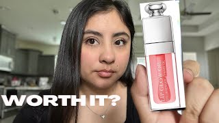 I Tried The Viral Dior Lip Glow Oil Review [upl. by Nyleda]