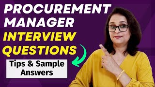 Procurement Manager Interview Questions and Answers  Procurement Officer Interview Questions [upl. by Ecirtaemed203]